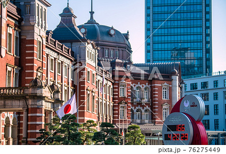 東京駅赤レンガ駅舎」の夜景壁紙・写真アローズ