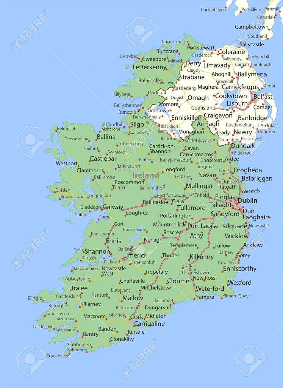 アイルランド ダブリンの地区District& 4つのアイルランドの州 ＆ 26のアイルランドの県アイルランド留学DRIVE