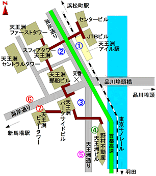 品川駅港南口とコクヨ付近品川駅周辺の紹介 写真88枚