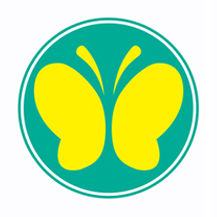 Amazonクローバーマーク シルエット 標識ステッカーメタリック金：ゴールド, 中：縦横 8cm×8cm