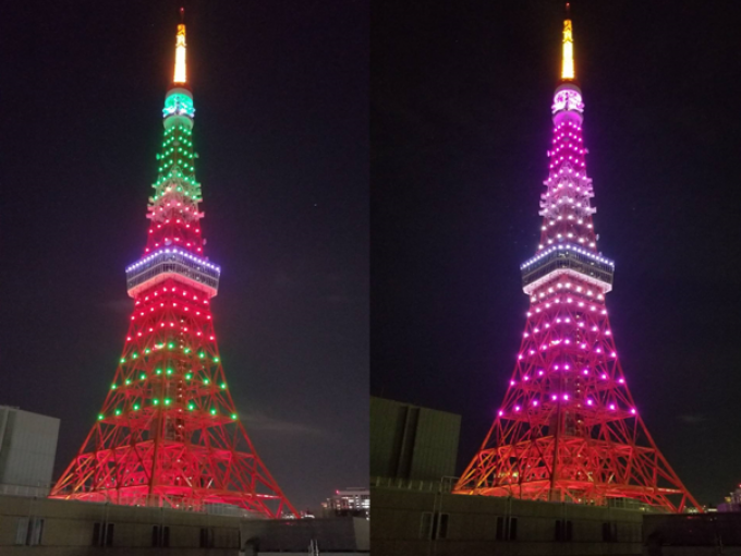 gucci hanami 東京タワー特別ライトアップの写真素材76204242-