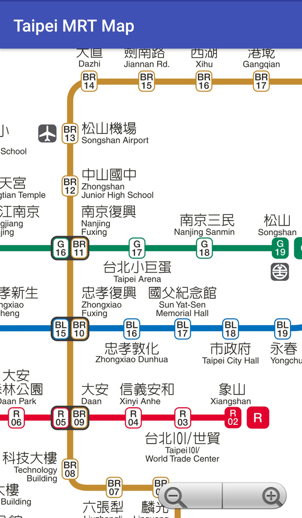 台北MRT地図2023 - Google