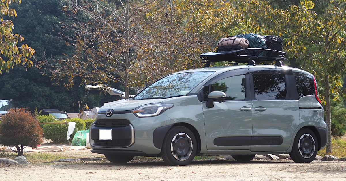 装着画像をいただきました。 トヨタシエンタ アウトドアスタイル