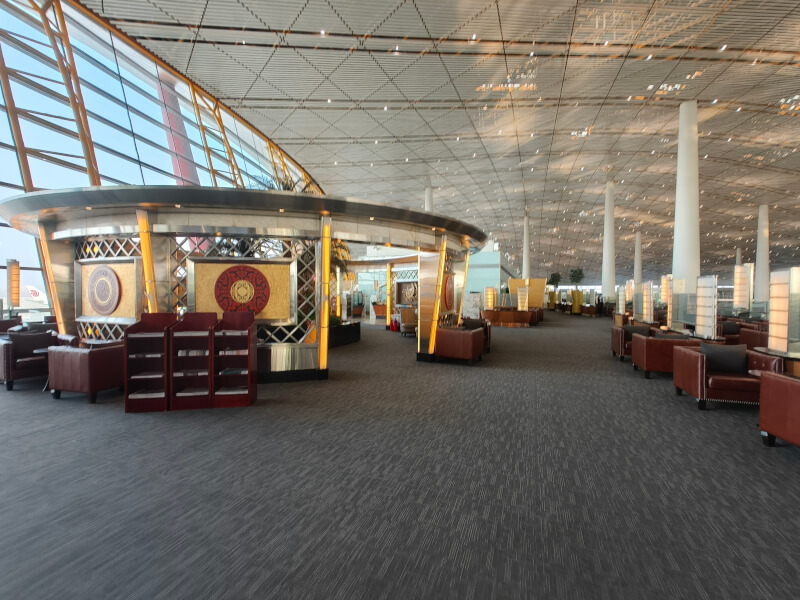 北京のプライオリティパスのラウンジで。北京首都国際空港プライオリティパス