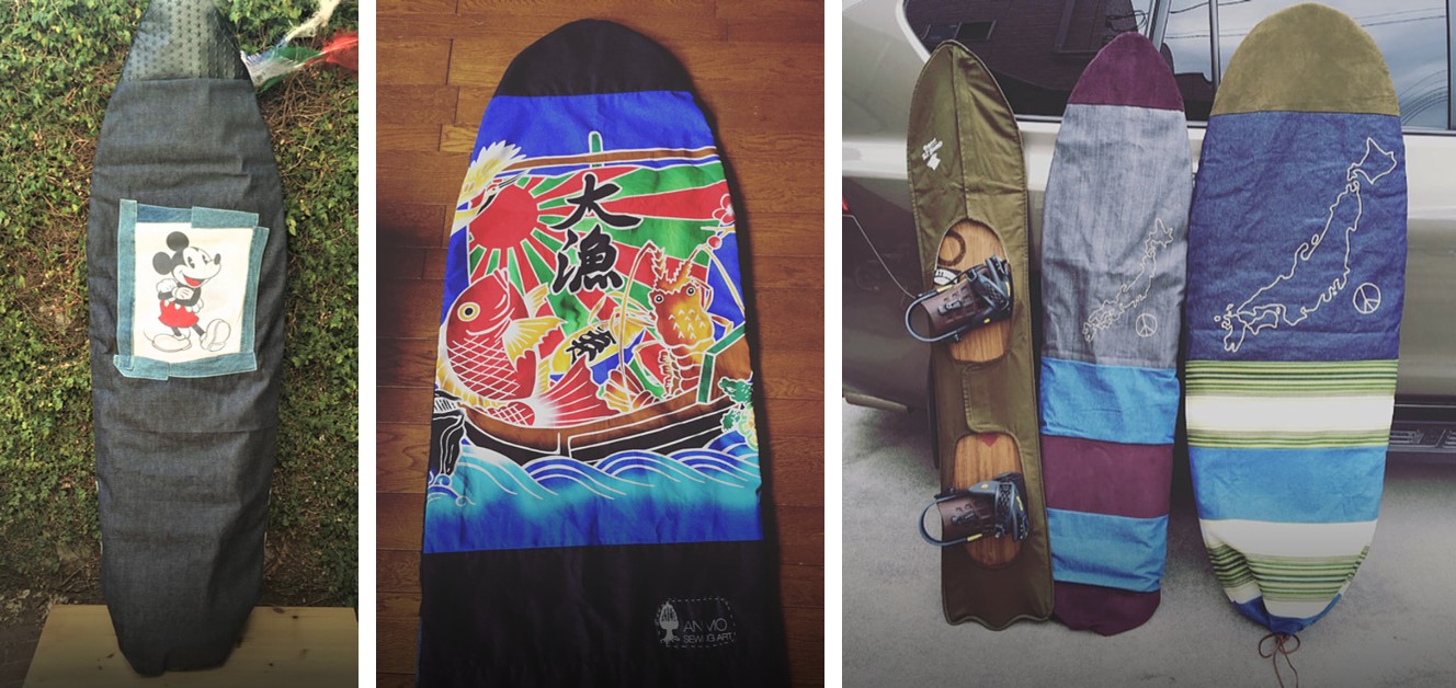 オールマイティ用手作りボードケース : 手作りサーフボードケース