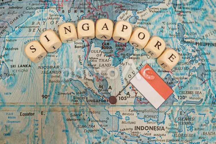 シンガポール地図のイラスト素材・ベクター Image 19742359