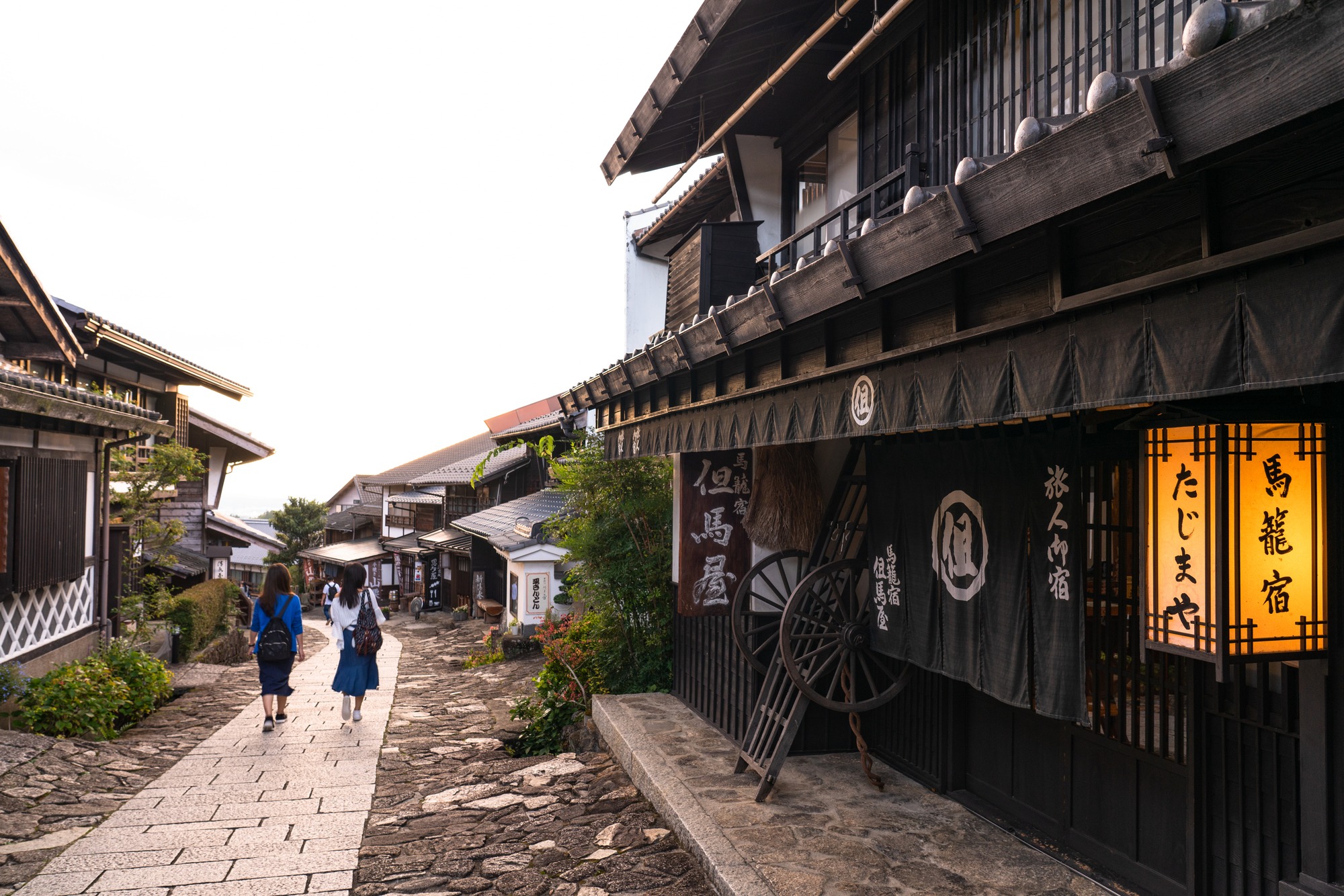 長野県 奈良井宿という見事な景観の中山道宿場町美しい日本、この一枚