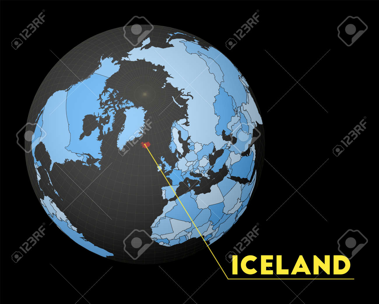 アイスランドの木製地図68travel