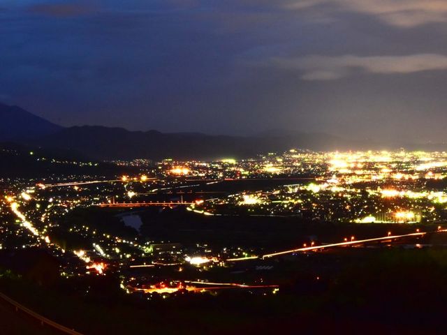 姨捨駅からの夜景の写真素材91405873- PIXTA