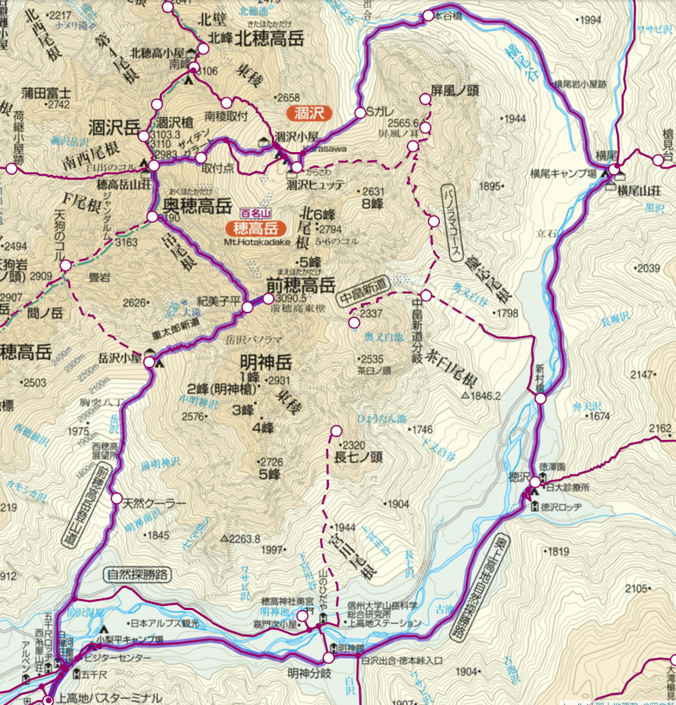 槍～穂高連峰縦走 MTB