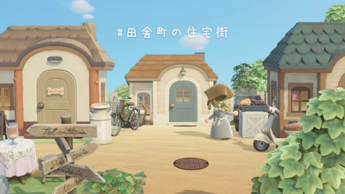 あつ森で作るカントリー風の街並み