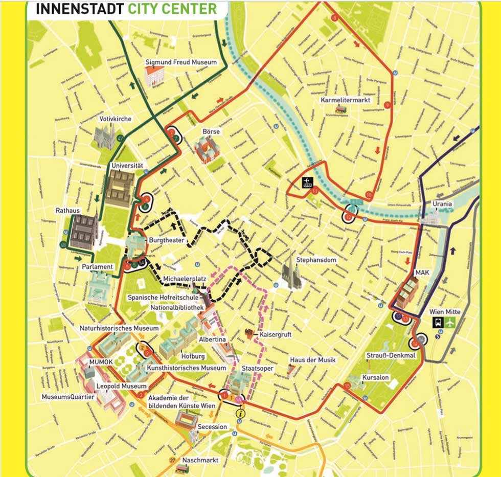 ウィーンの地図-地図ウィーン オーストリア