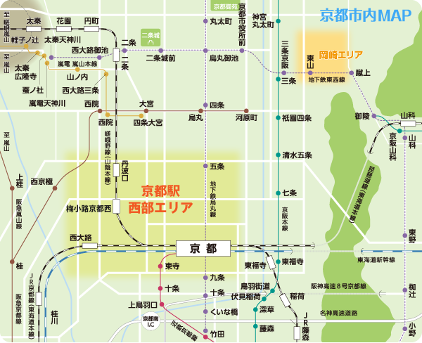 烏丸通 京都市下京区 道路名 の地図地図マピオン