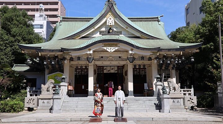 新年の挨拶 in 難波八坂神社