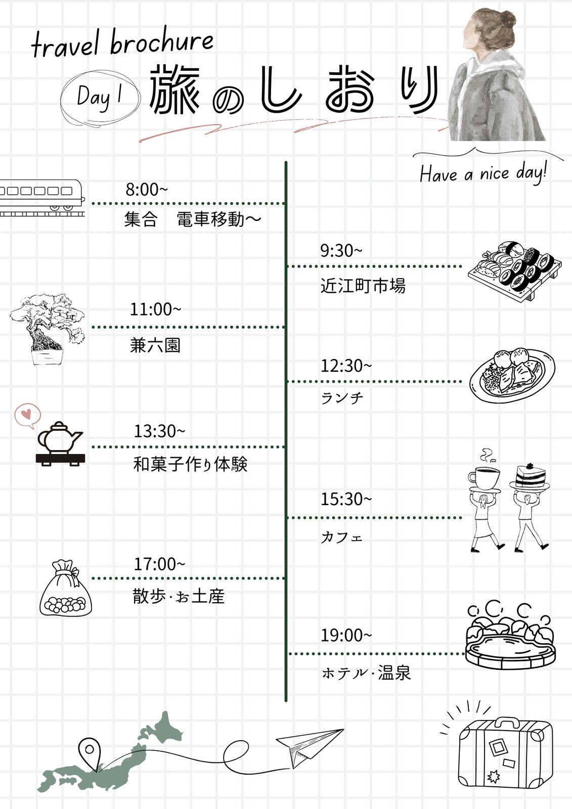 コラムこだわってみよう オレ流 旅の行程表 -