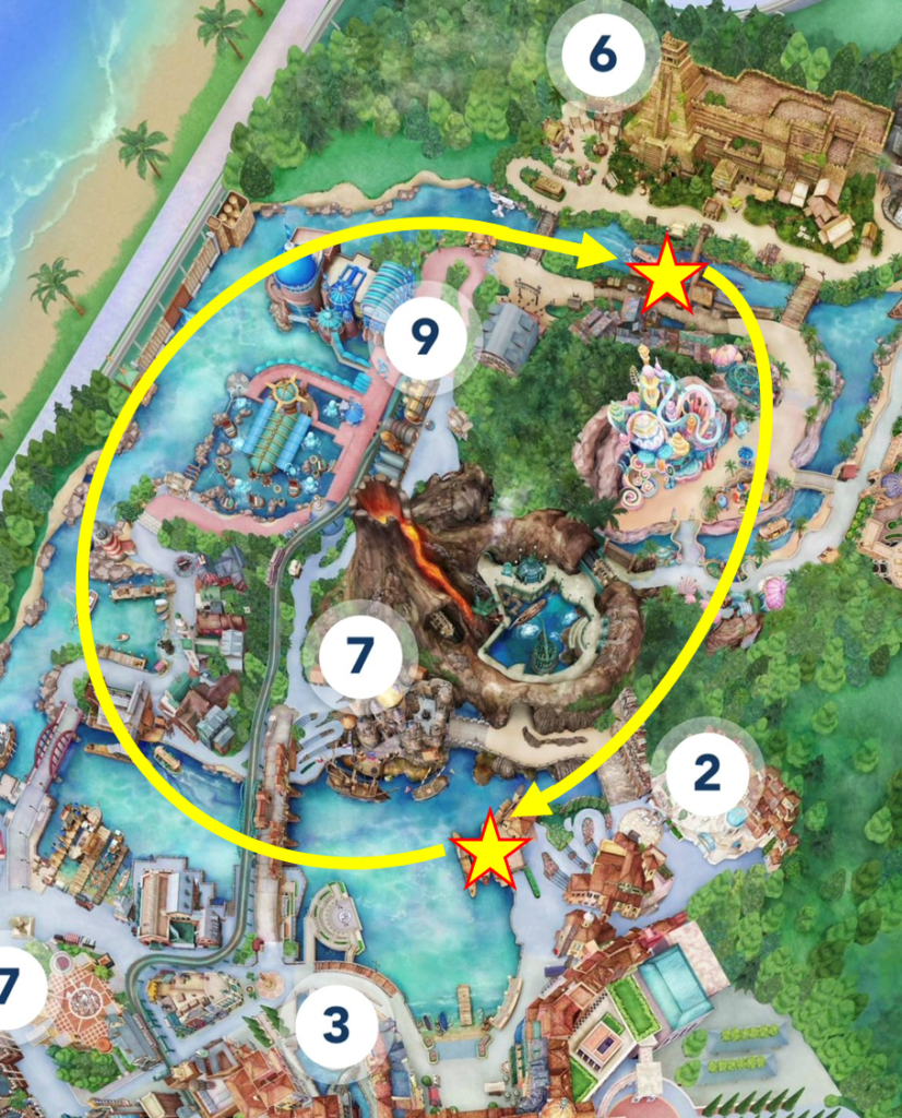 千葉県浦安市にある東京ディズニーシーのロストリバー デルタ地域で 2016