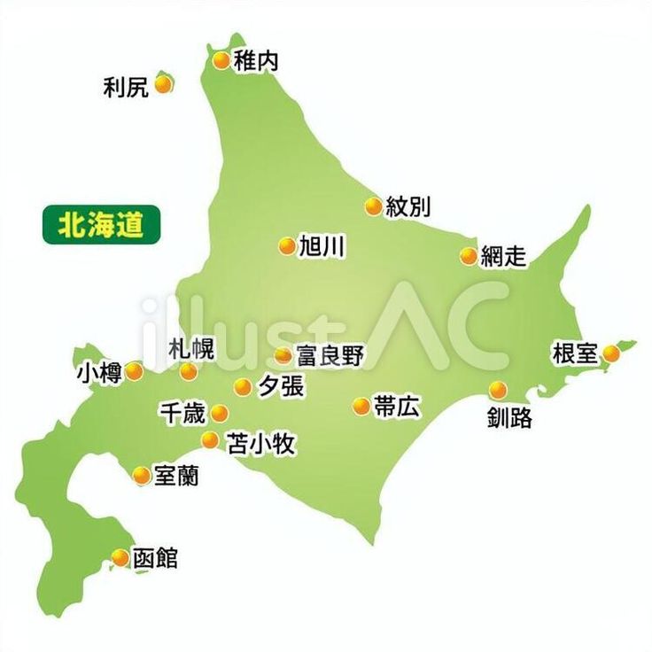 北海道地図 10263000121 の写真・イラスト素材アマナイメージズ