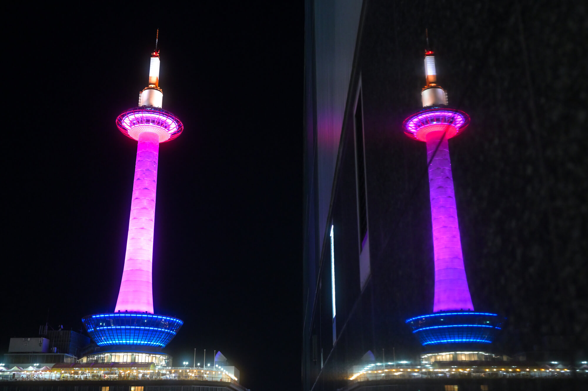 大階段グラフィカルイルミネーションPlus京都駅ビル