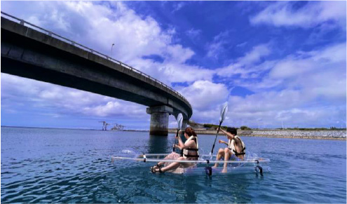 波の上ビーチ・若狭側 なみのうえビーチわかさがわ 空港から直行10分、気軽に行ける那覇市のビーチたびらい
