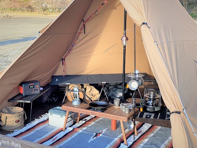 inaka_ol ◀︎◀︎その他の投稿はこちら お座敷スタイル！ エルフィールドversion🏕️ お座敷スタイルが快適すぎて、もう一生インナーテントなしで良いかも🤨