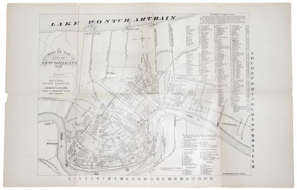 ニューオーリンズアメリカ地図の背景 — ストック写真 ©