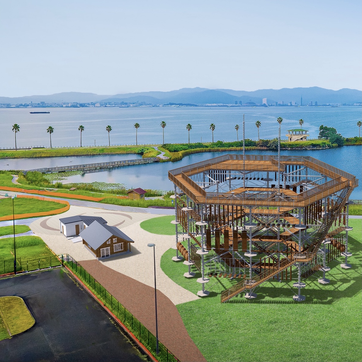 光と風の広場 滞在型レクリエーション拠点海の中道海浜公園海の中道海浜公園福岡市東区にある自然豊かな国営公園