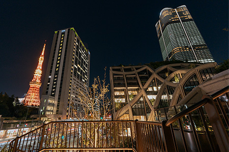 麻布台ヒルズ 森ＪＰタワー 展望台 スカイロビーの夜景