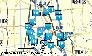 Driving directions to 熱田神宮宮庁, 名古屋市熱田区