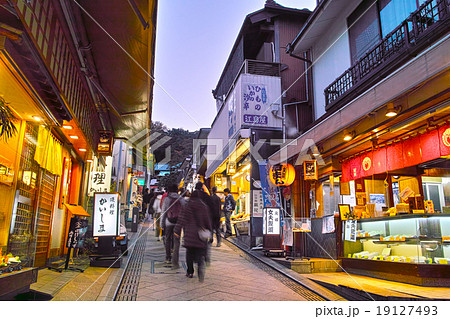 上から見る江ノ島弁財天仲見世通りの写真素材87098094- PIXTA