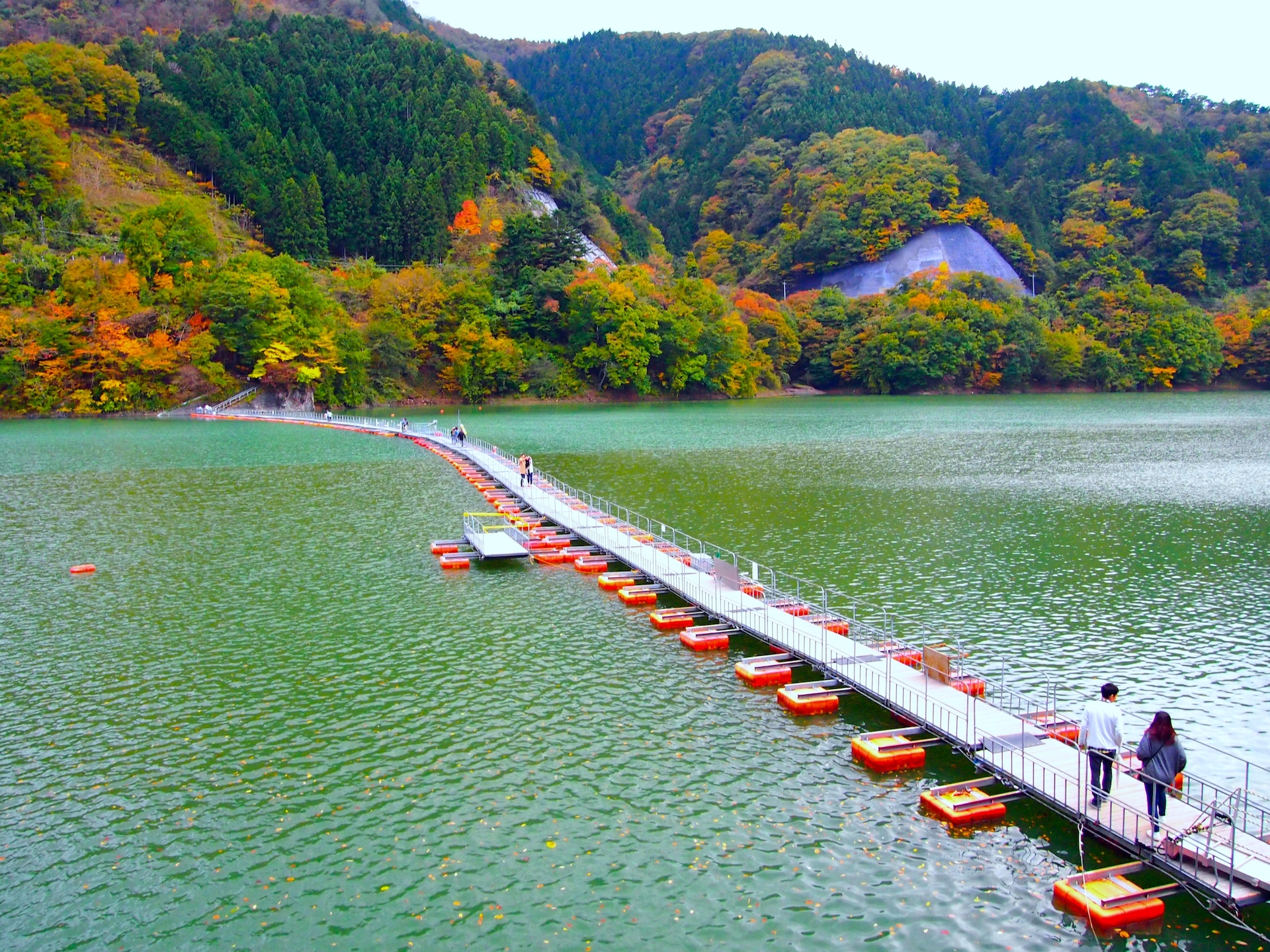 麦山浮橋を渡り紅葉🍁の三頭山へしゅうさんの三頭山・槇寄山・土俵岳の活動データYAMAPヤマップ