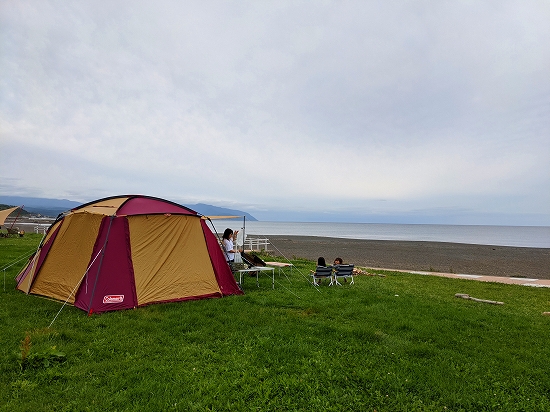 留萌黄金岬キャンプ場 北海道 こころから