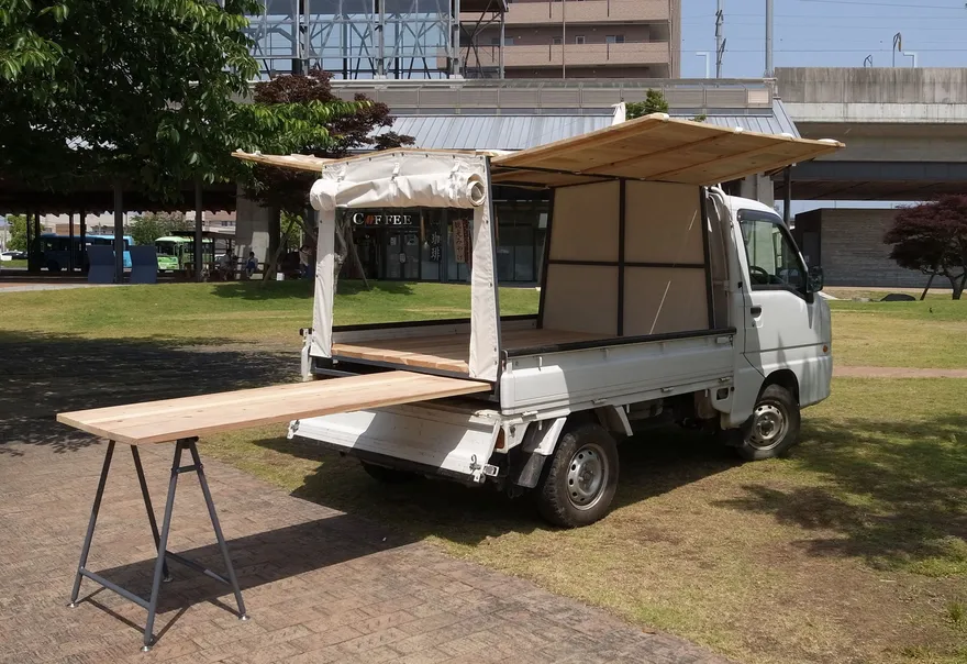 軽トラ露店タイプ移動販売車 キッチンカー 専門まくうの製作実績