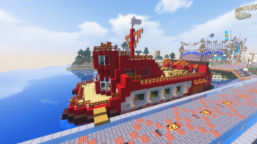 1１．ボートで海を渡ろうマインクラフト 初心者の館