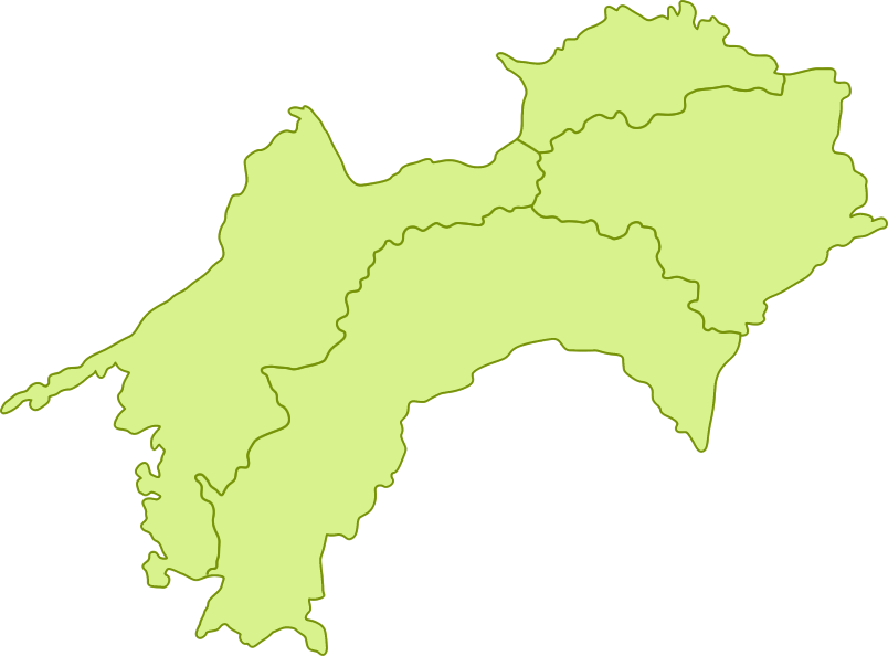 四国地方の地図・Shikoku 色分け のイラスト素材62348344- PIXTA