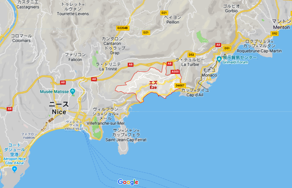 フランス地図 日本語・英語 ・旅行情報