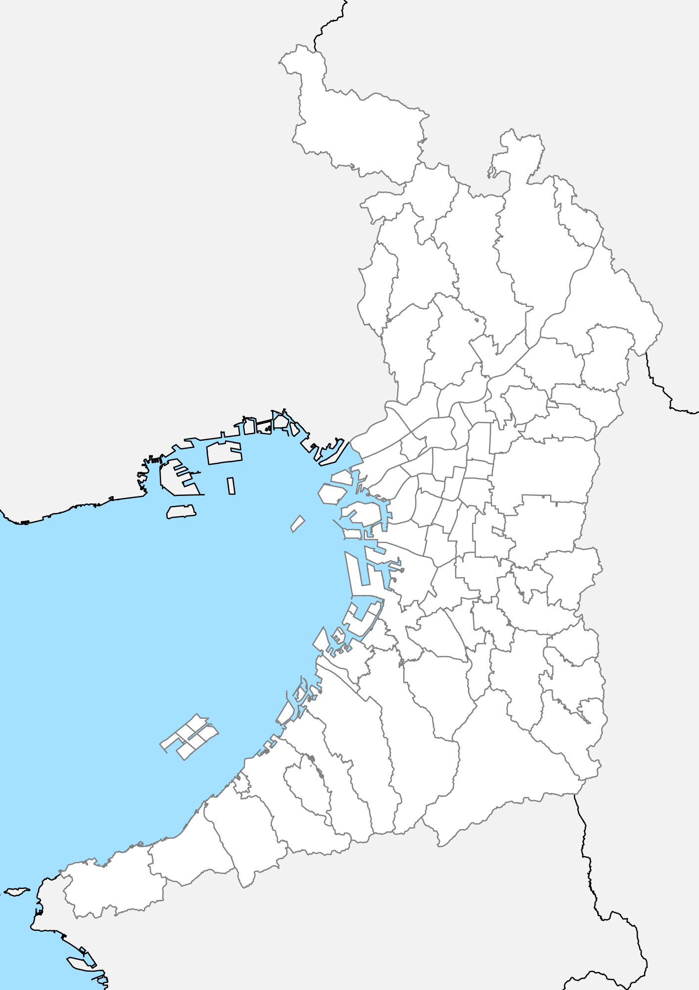 大阪市のマップのイラストエコのモト