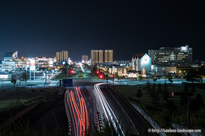 アップルロードの夜景情報 – 岩手県盛岡市 –
