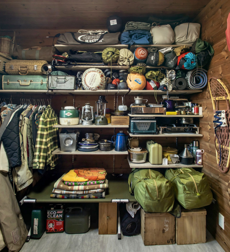 キャンプ道具・用品の収納術７選！自宅をスッキリ＆おしゃれにするアイデアを写真事例つきで解説わたしの家木造注文住宅・戸建の住友林業 ハウスメーカー