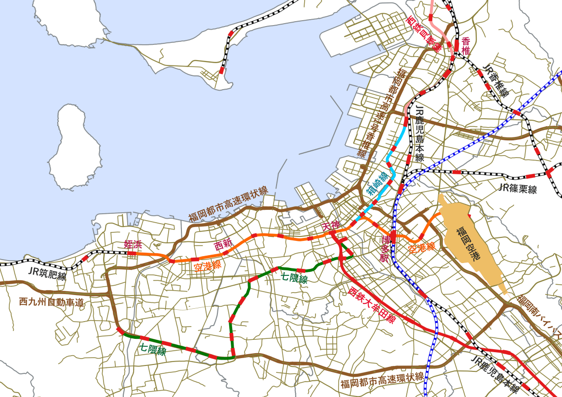 福岡市街図 昭8 紙表紙付き