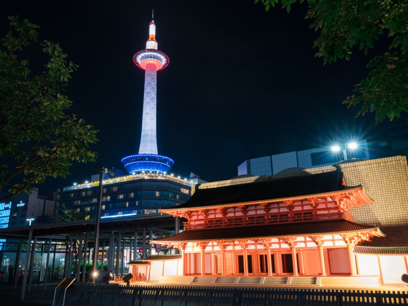 京都の夜景 - 京都フリー写真素材集：京都の神社・寺院・観光地・世界遺産の無料写真
