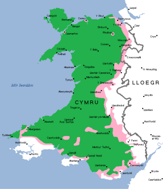 ウェールズ 地図 -