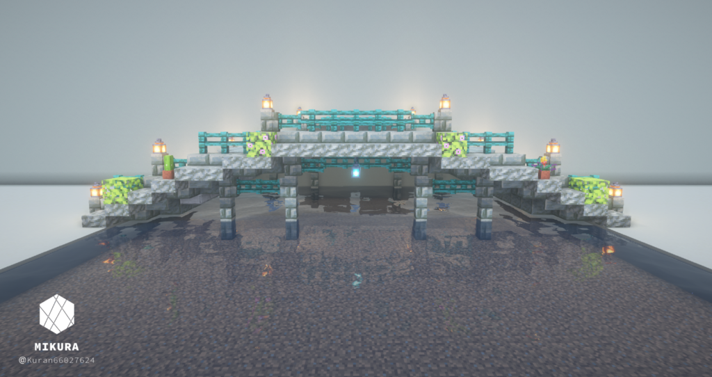 Minecraft おしゃれな橋の作り方 Red Bridge TutorialマインクラフトMinecraftminecraftbuildminecraftbuildsminecrafttutorialマインクラフト