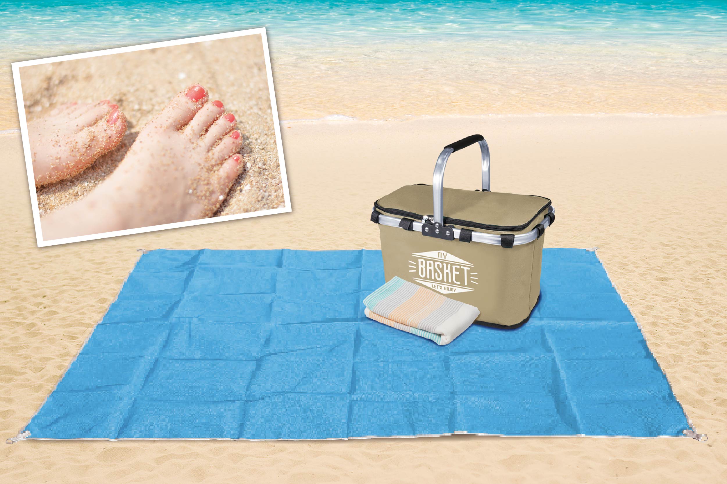 防水レジャーシート コンパクト 2m