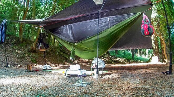 秋におすすめ！いつもと違ったキャンプ、体験してみない？木々に揺られる「ハンモック泊」の楽しみ方を徹底解剖！ExCAMP穴場キャンプ場情報発信