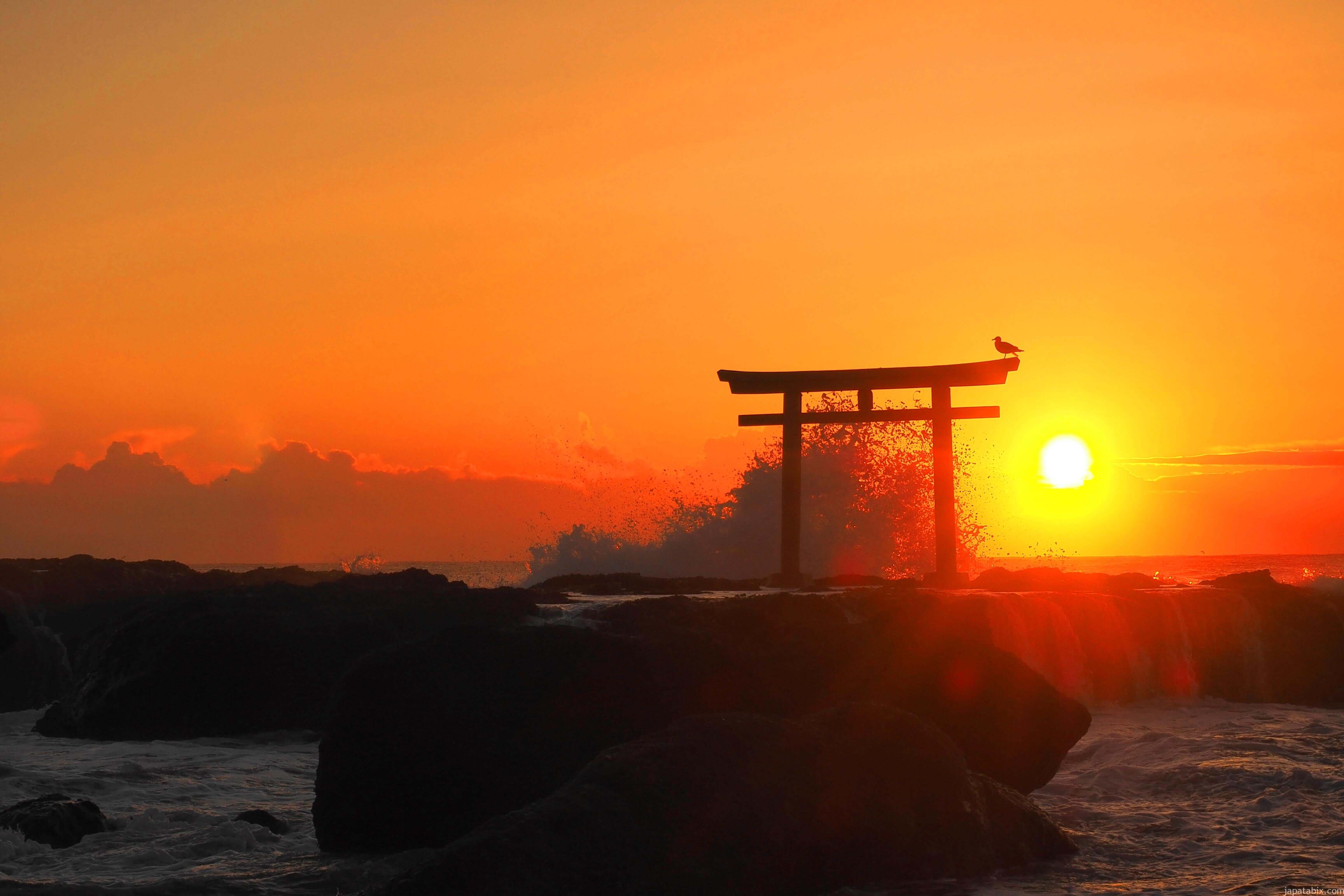 初日の出 海岸は大混雑、でも皆笑顔Cressonboy