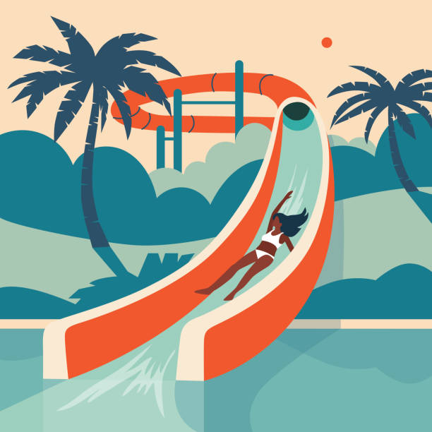 80点を超えるウォータースライダー 女性のイラスト素材、ロイヤリティフリーのベクター素材グラフィックスとクリップアート - iStock