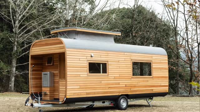 トレーラーハウス 小屋 天然木檜製 コダマカーゴ