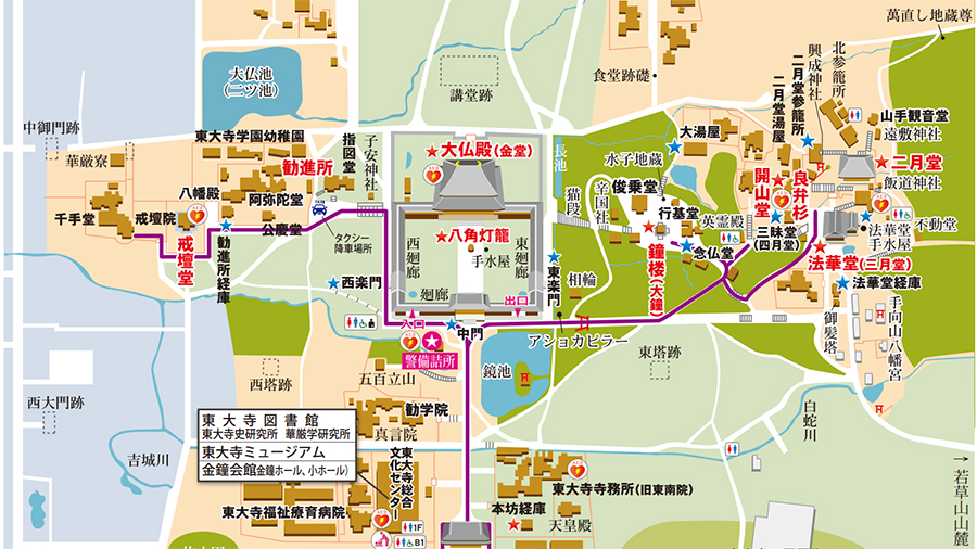 奈良八重桜の会」発行のお散歩マップ、3部だけですが奈良倶楽部にも届きました。 転害門観光案内所や奈良公園バスターミナルに置いているそうなので、気になる方はそちらでgetしてくださいね。マップには、奈良公園内のナラノヤエザクラが咲いているところや、ナラノ