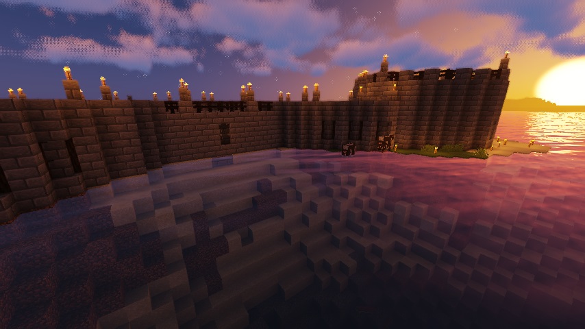 マイクラ 中国神話でサバイバル建築日記５城壁編 水堀の作り方等