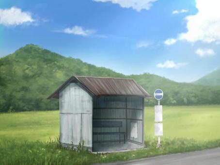 田舎のバス停 写真素材5492537- フォトライブラリ
